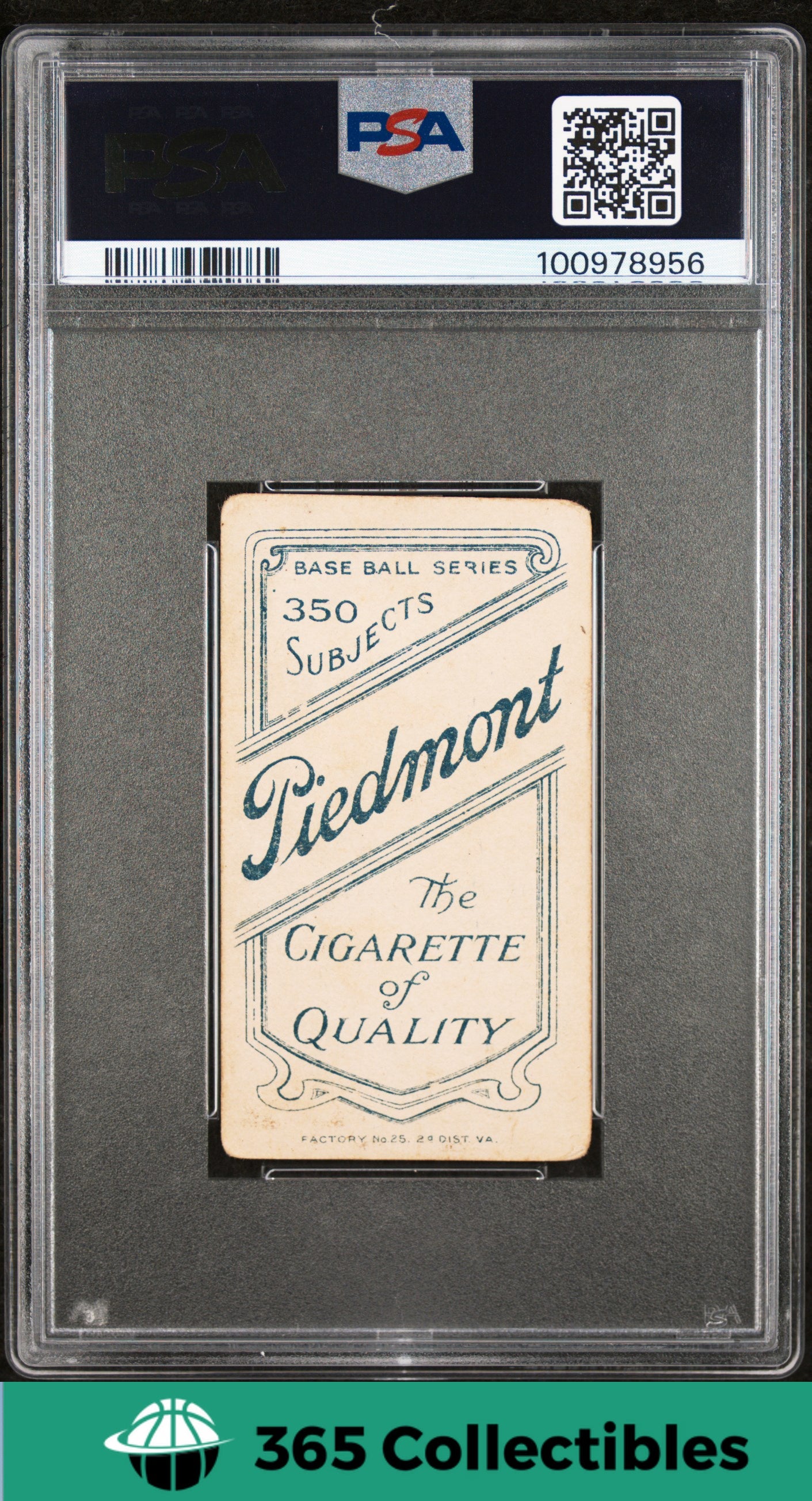 1909 T206 Piedmont 350 Tobacco Baseball Card - Simon Nicholls 