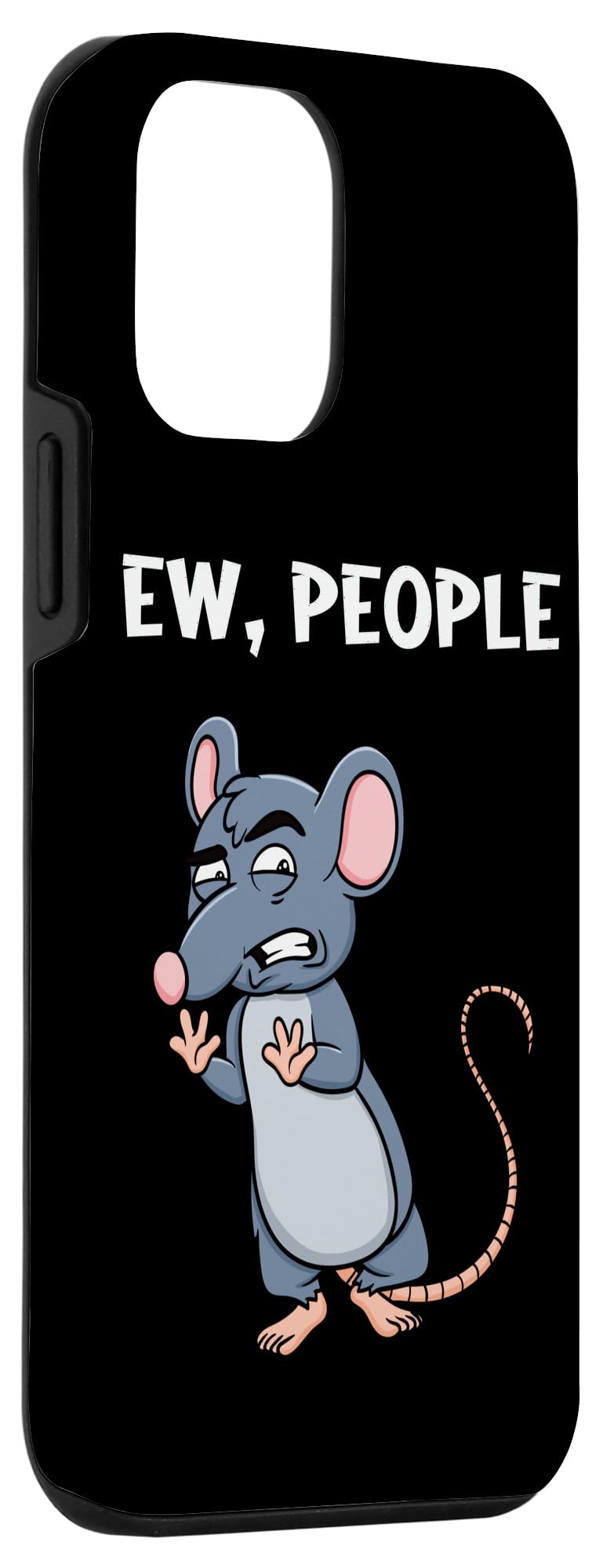 iPhone 12 Mini Case - Anti-Social Rat Design - Slim Protective Cover for iPhone 12 Mini - Perfect for Unique Style Lovers & Social Media Enthusiasts