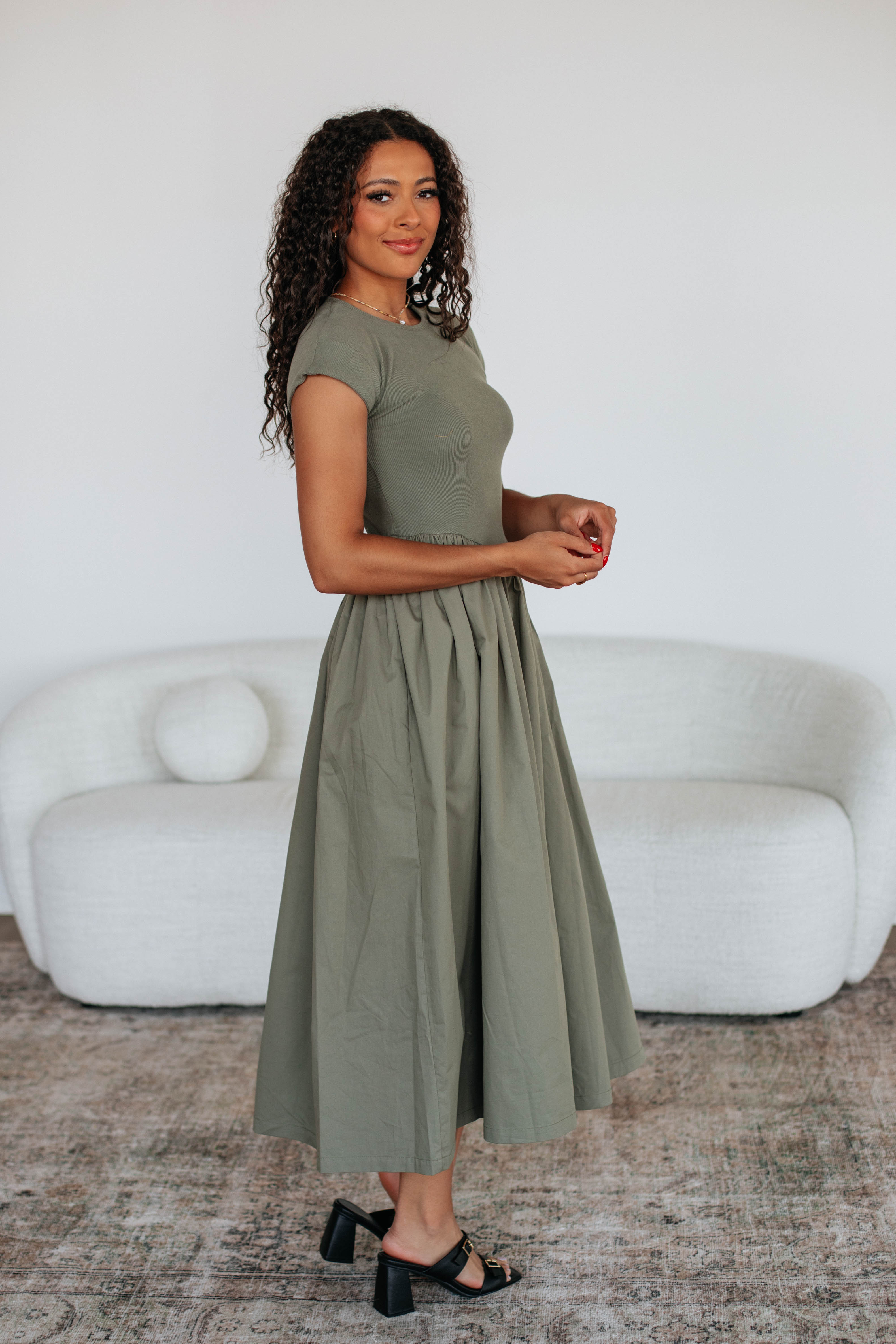 Gezabelle Women's Floral Summer Dress - Elegant A-Line Midi Dress for Casual Wear, Parties & Beach Outfits
