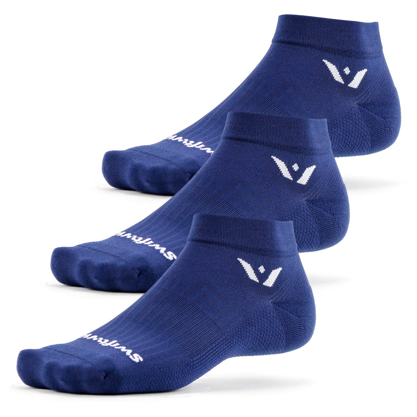 Swiftwick ASPIRE ONE (3 Pairs) Running & Cycling Socks - Breathable Compression Socks for Men & Women - Perfect for Marathon, Gym & Outdoor Sports Activities