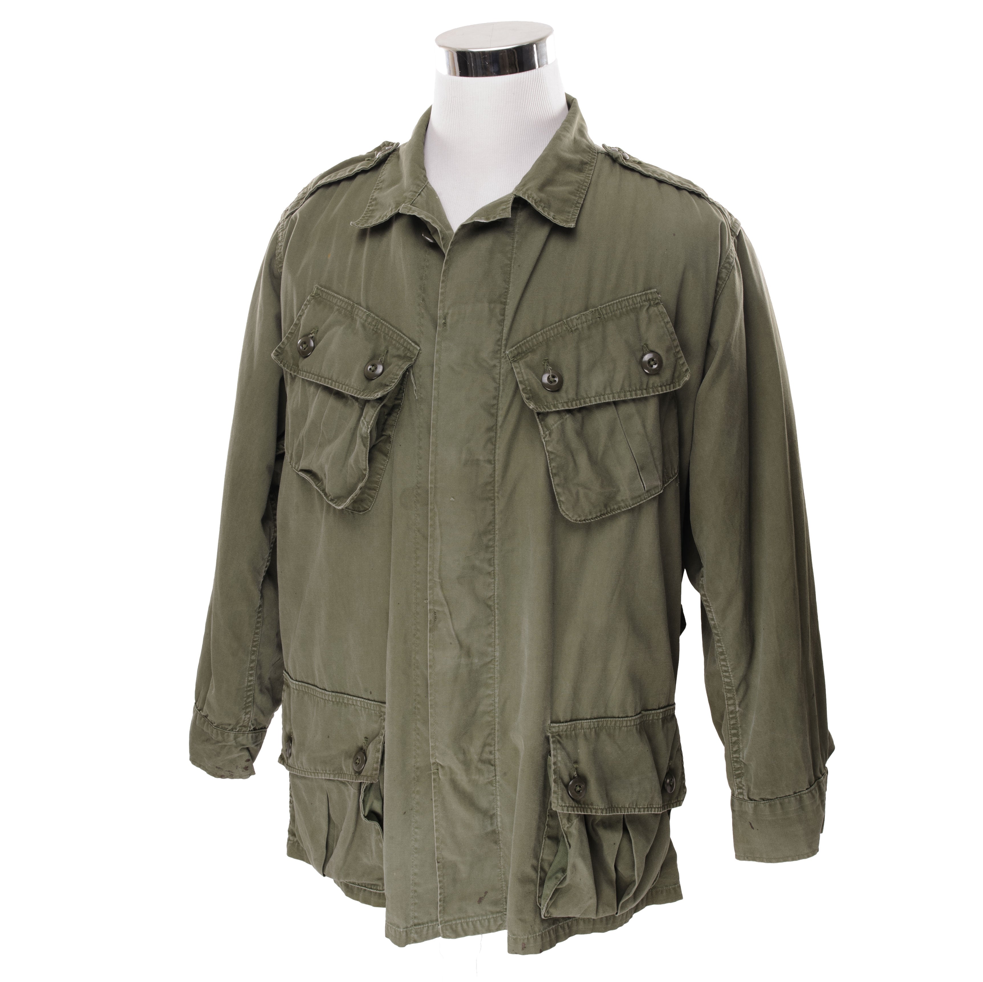 Vintage US Army Tropical Combat Jacket - First Pattern 1963 Vietnam War Era Military Jacket - Large Regular Size - Perfect for Military Collectors, Reenactments & Outdoor Adventures