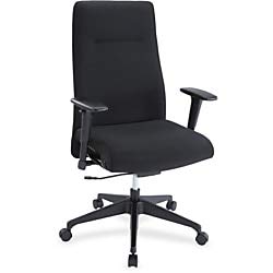 Lorell Weight Activated High-Back Ergonomic Office Chair with Suspension Technology - Black - Perfect for Home Office, Gaming, and Long Work Sessions