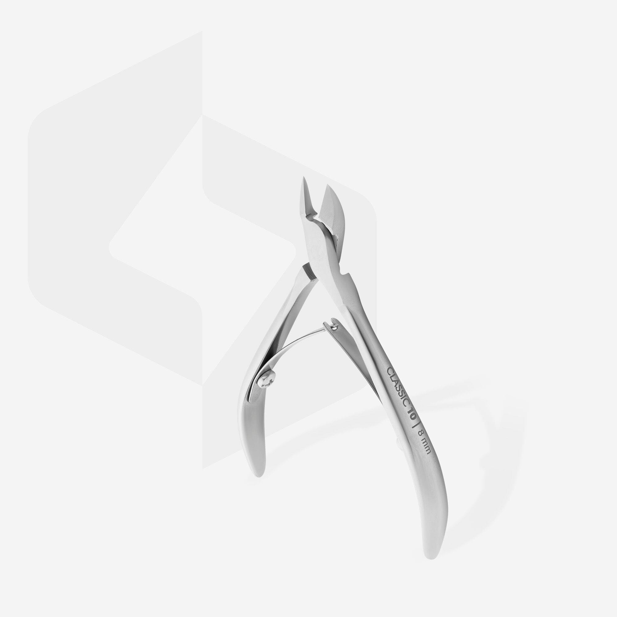Staleks Classic 10 Cuticle Nippers - 8mm Precision Stainless Steel Professional Nail Clippers for Manicure & Pedicure - Perfect for Salon, Spa & Home Nail Care