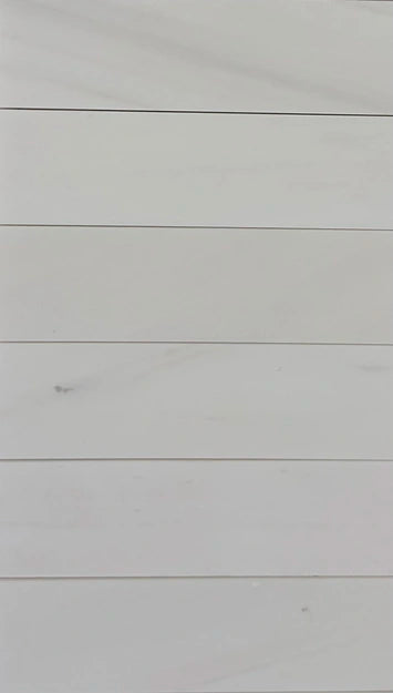 Premium Bianco Dolomite 4x12 Subway Tile - Polished or Honed Finish for Kitchen Backsplash & Bathroom Walls | Elegant Ceramic Wall Tiles for Modern Home Renovation
