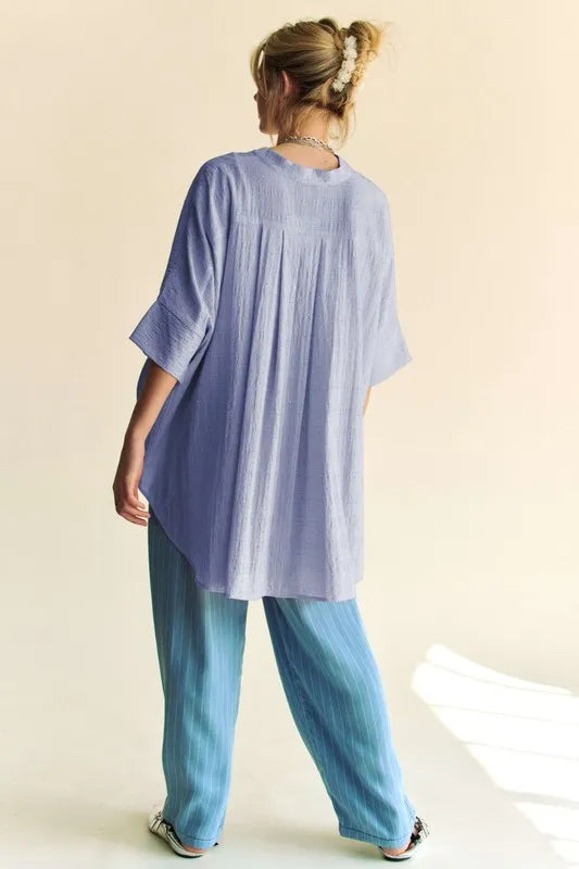 Sparkling Rhinestone Pleated Back Short Sleeve Blouse for Women | Elegant Party Top | Perfect for Night Out, Club Wear & Special Occasions