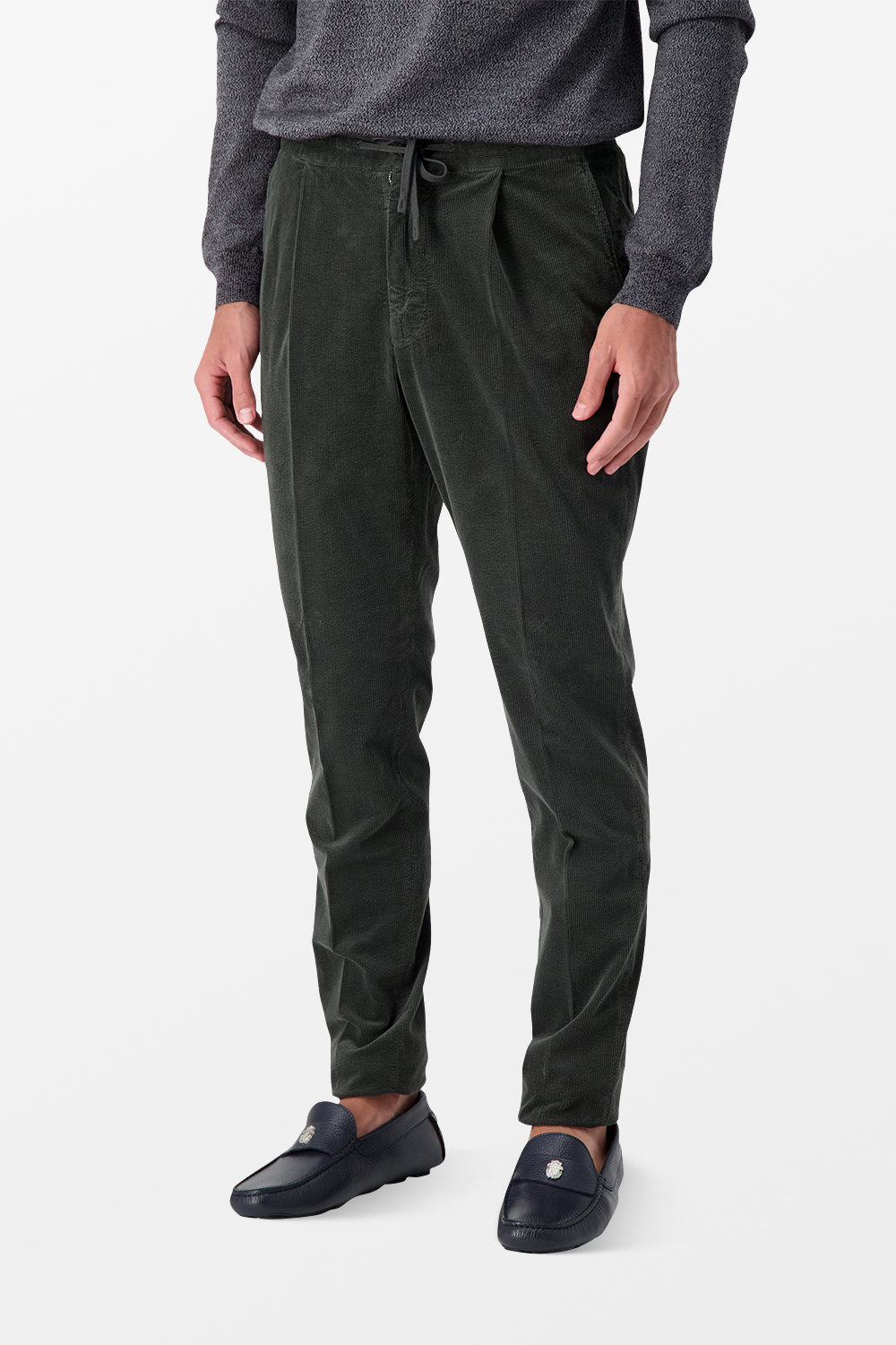 Incotex Grey Casual Trousers for Men - Comfortable Slim Fit Chino Pants | Perfect for Office, Travel & Everyday Wear