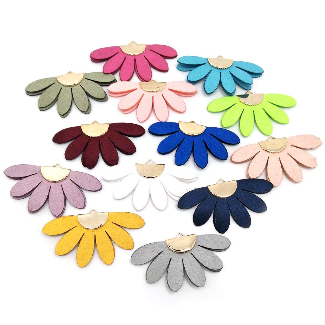 100Pcs Handmade Suede Mini Tassels - Soft Tiny Tassels for Earrings, Jewelry Making, DIY Crafts in Assorted Colors | Perfect for Boho Accessories, Home Decor & Gift Wrapping
