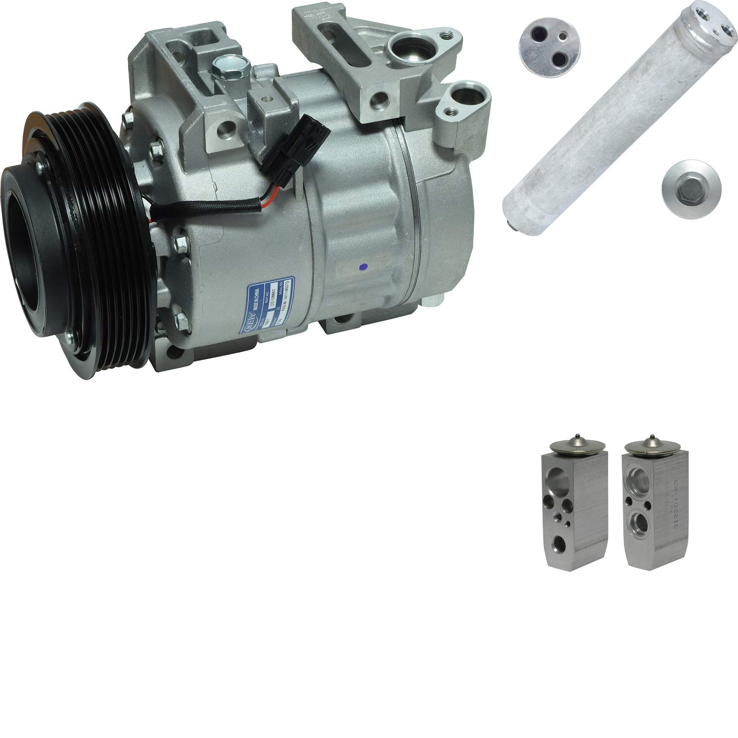 High-Performance A/C Compressor and Component Kit (No Oil or Seals Included) - Perfect for Automotive AC System Repairs and Replacements