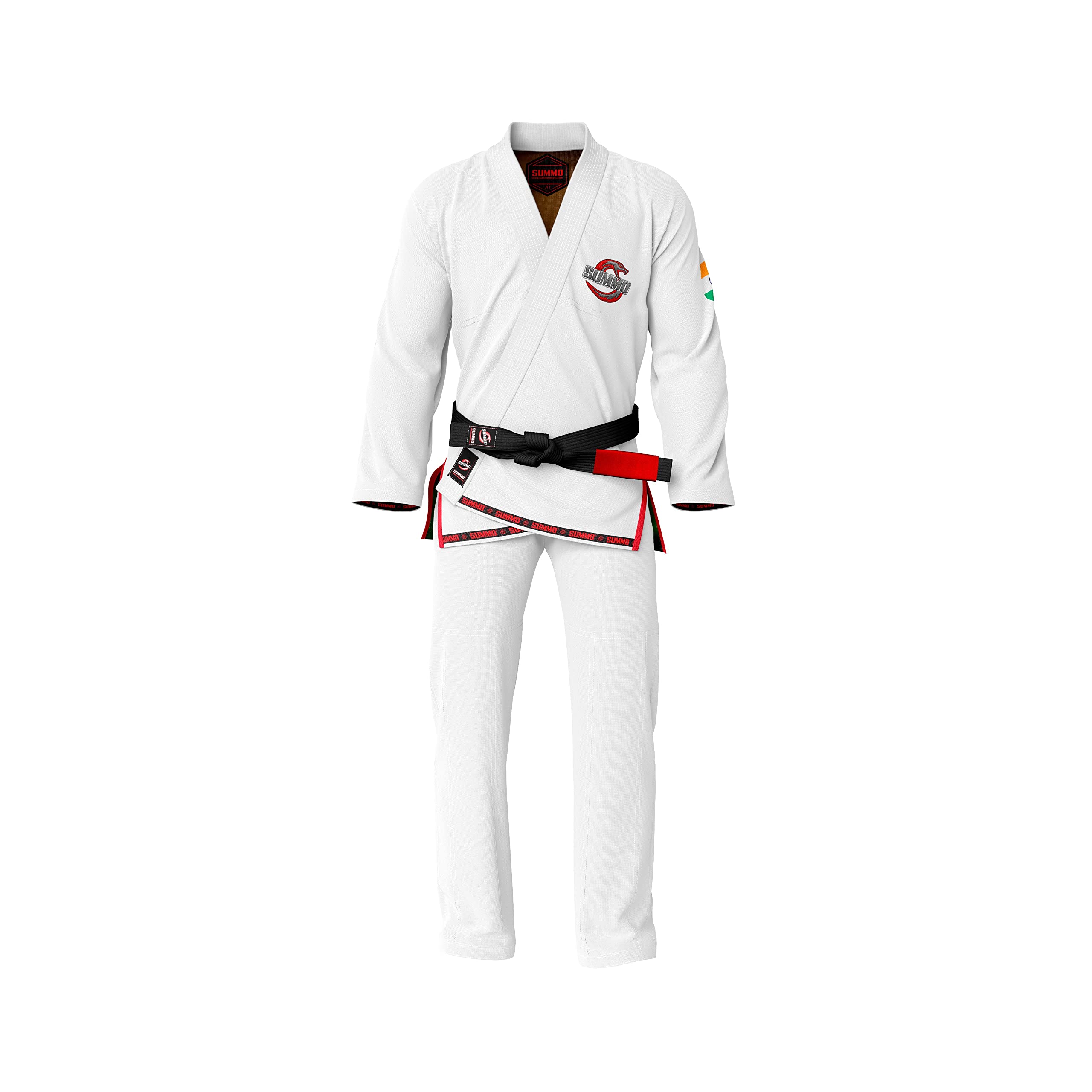 Summo Sports Brazilian Jiu-Jitsu Gi - Premium White BJJ Uniform for MMA & Grappling - Lightweight & Durable for Training & Competition