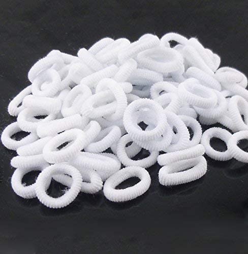 60 Pcs Soft Cotton Stretch Hair Ties - No Snag Elastic Hair Bands for Women & Girls - Ponytail Holders Hair Accessories - Perfect for School, Workout, Yoga & Daily Use