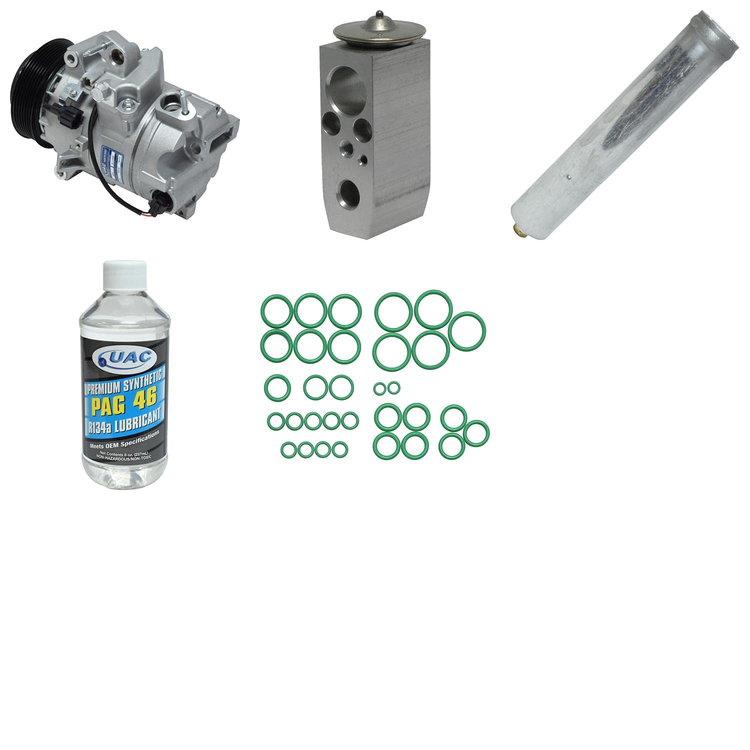 HVAC A/C Compressor Replacement Kit - Compatible with Multiple Car Models | Fast Cooling System Repair | Perfect for DIY Mechanics & Auto Shops