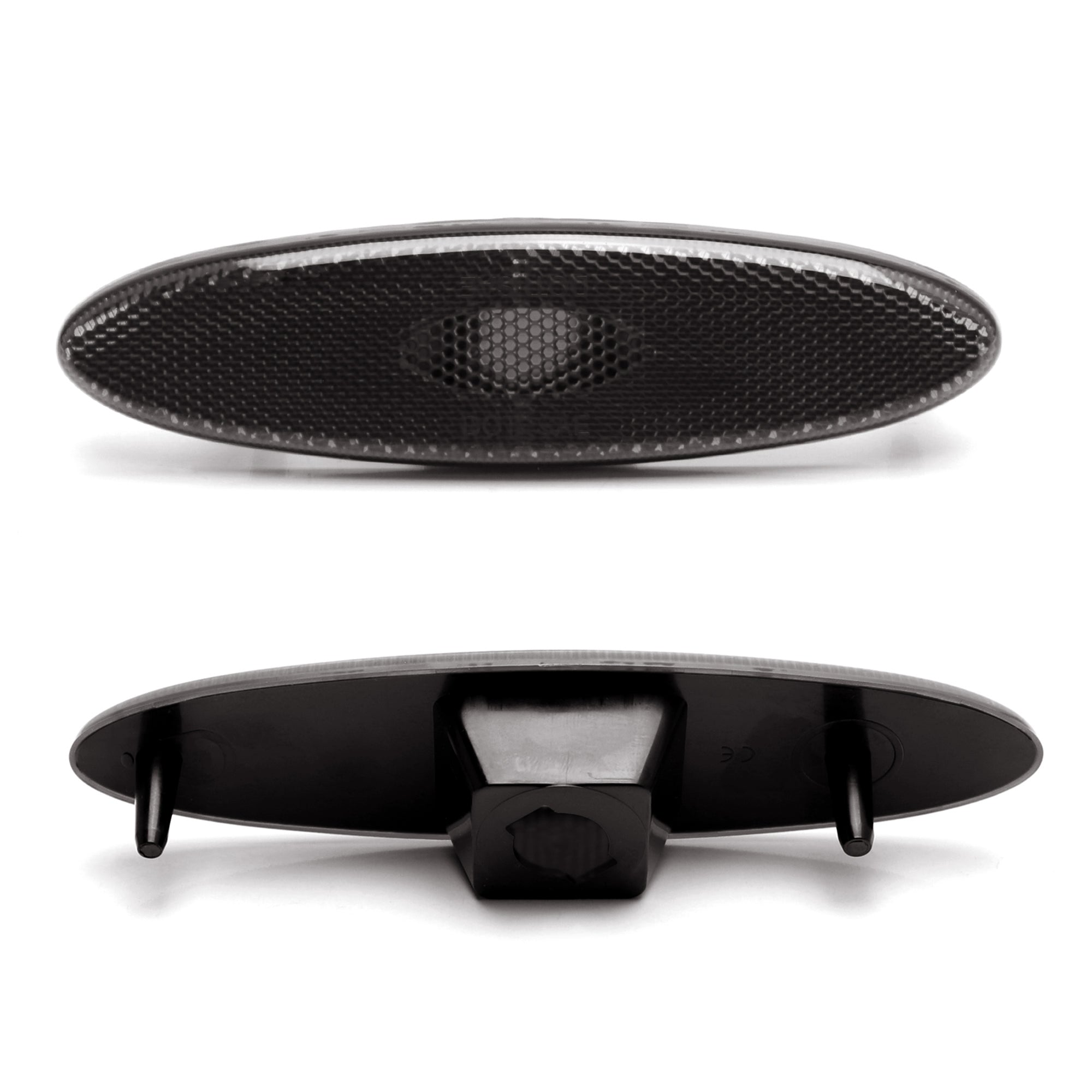 Dark Smoked Lens Rear Side Marker Lamp Housings for 1999-2004 Chevy C5 Corvette - Replacement LED Lights for Improved Visibility & Style at Night