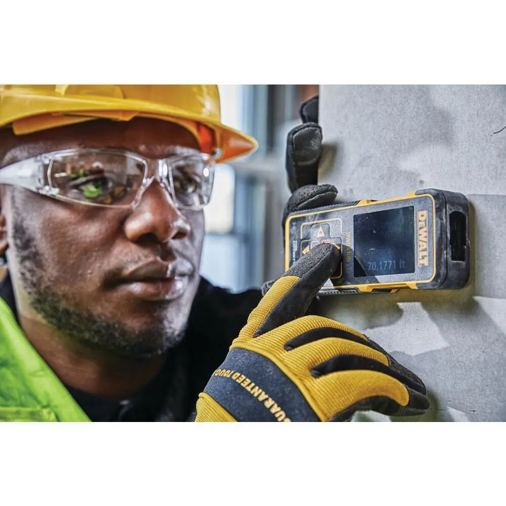 DEWALT DW0330S TOOL CONNECT™ 330 FT Laser Distance Measurer - Accurate Digital Laser Tape Measure for Construction, Home Improvement & DIY Projects