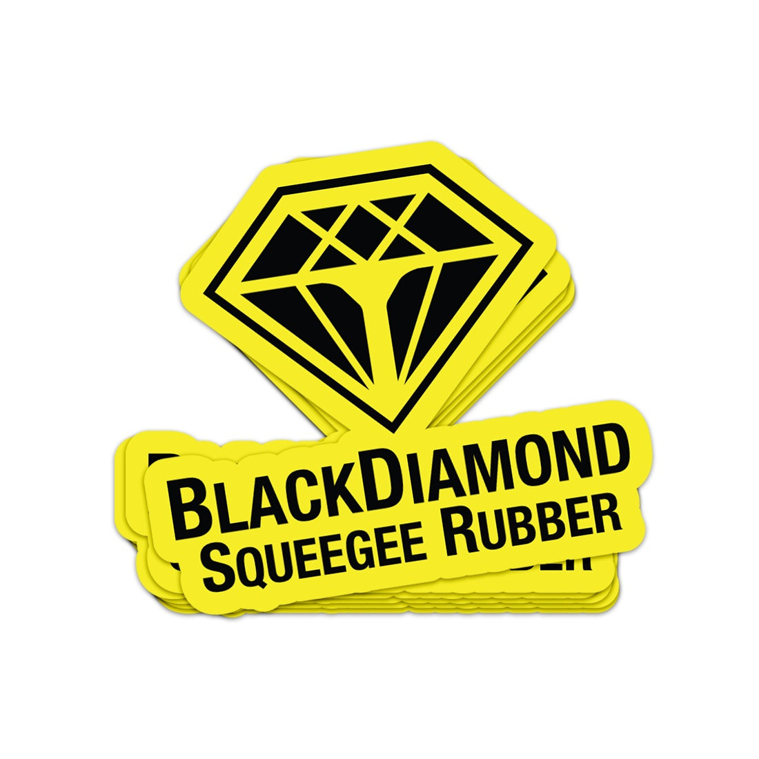 BlackDiamond Squeegee Rubber Stickers - High-Quality Window Cleaning Scraper for Home, Office & Car Use