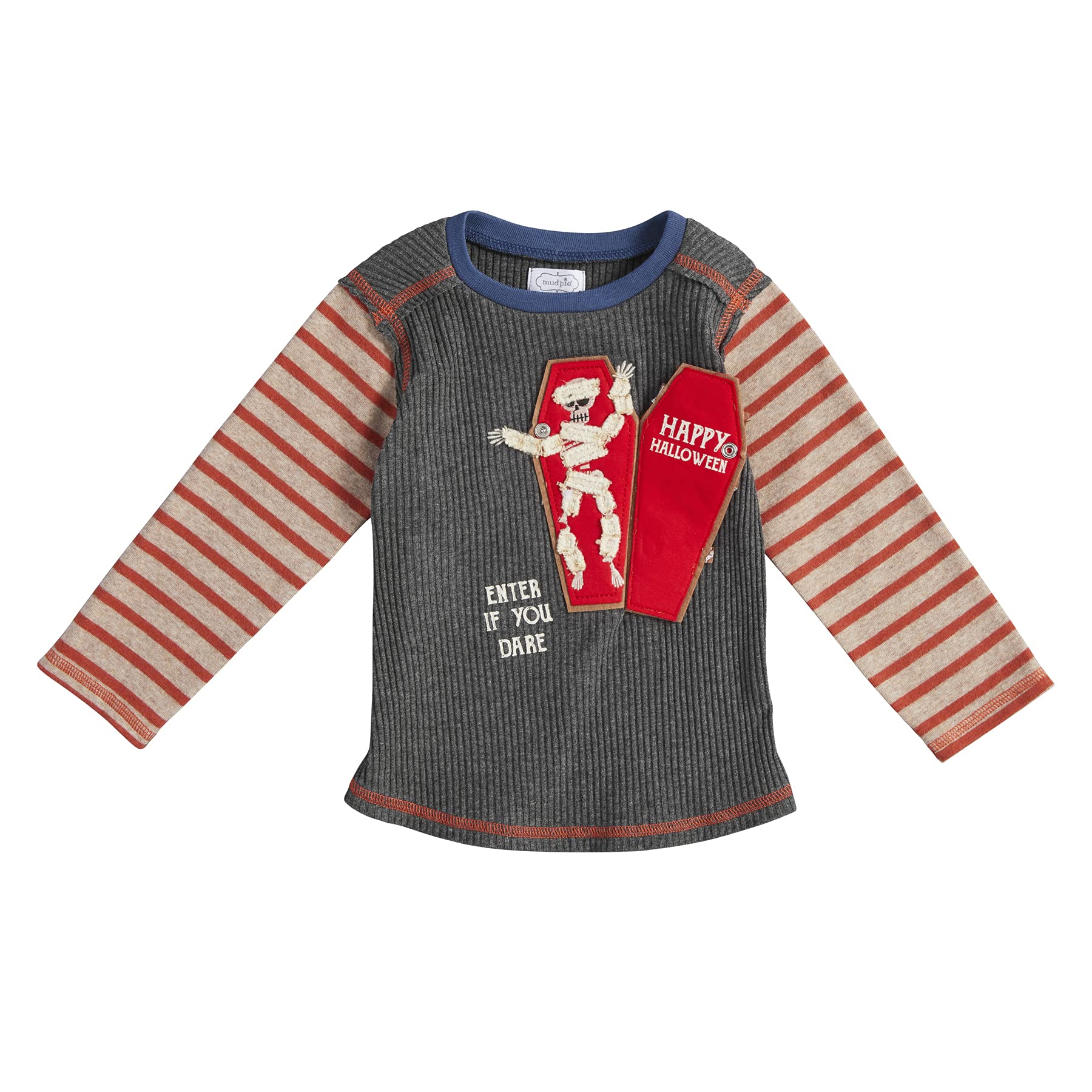 Adorable Mud Pie Baby & Toddler Boy Halloween Shirt - Cute Costume Top for Infants & Little Boys - Perfect for Trick-or-Treating, Halloween Parties & Photo Shoots