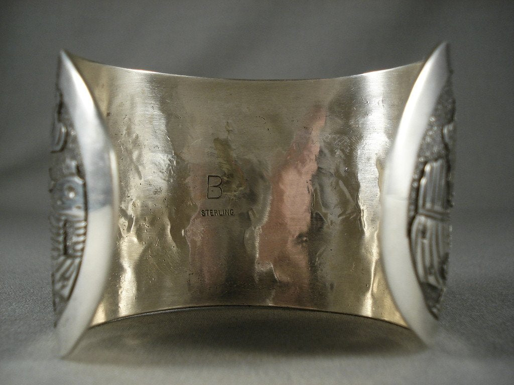 Vintage Navajo Native American Silver Bracelet - Handcrafted Extreme Detail Jewelry for Women | Perfect for Boho Fashion, Festivals & Cultural Events