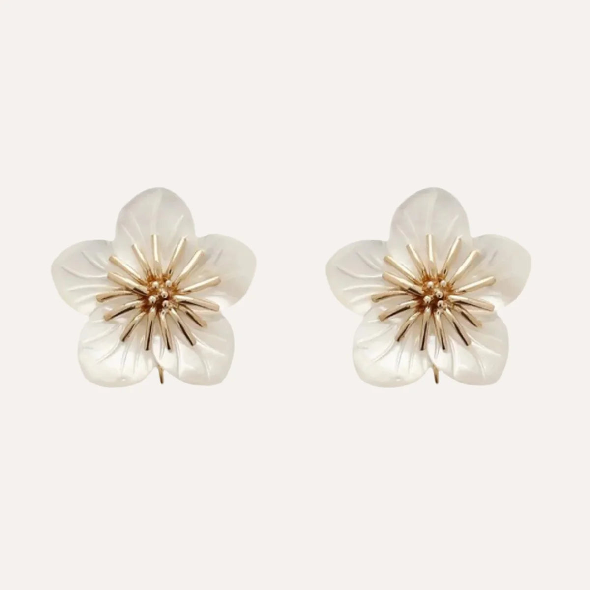 Cherry Blossom Earrings for Women - Floral Dangle Drop Earrings with Pink Cherry Blossom Design - Perfect for Spring, Weddings & Special Occasions