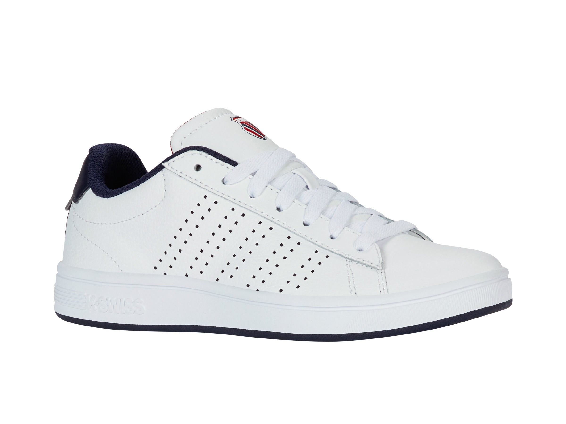 Nike Court Vision Low Sneakers - White/Navy/Red | Men's Basketball Shoes for Casual Wear & Street Style | Perfect for Sports, Gym & Everyday Fashion