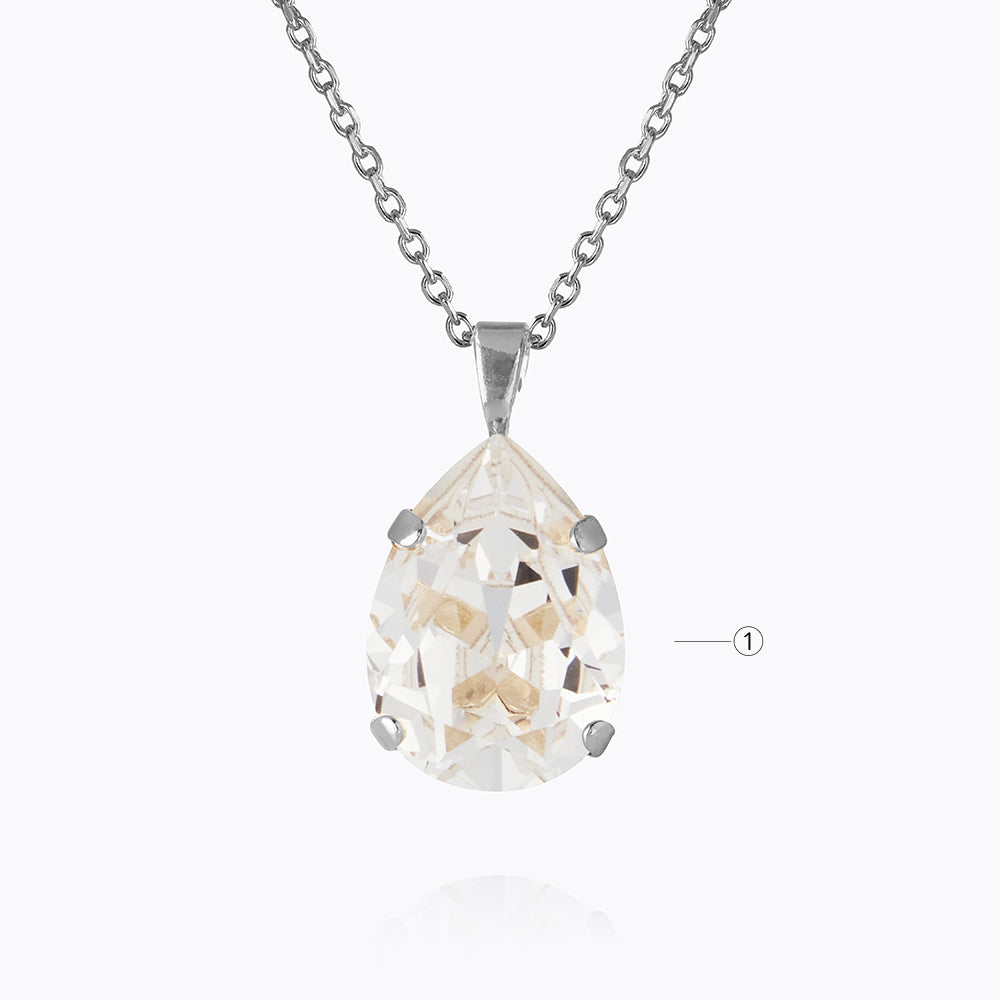 Mini Drop Necklace - Dainty Gold/Silver Pendant for Women - Personalized Birthstone Charm - Perfect for Gifts, Anniversaries & Everyday Wear