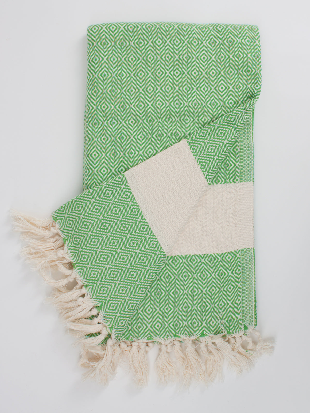 Premium Nordic Hammam Towel - Soft & Absorbent Green Turkish Bath Towel for Spa, Yoga, and Beach | Lightweight & Quick-Drying