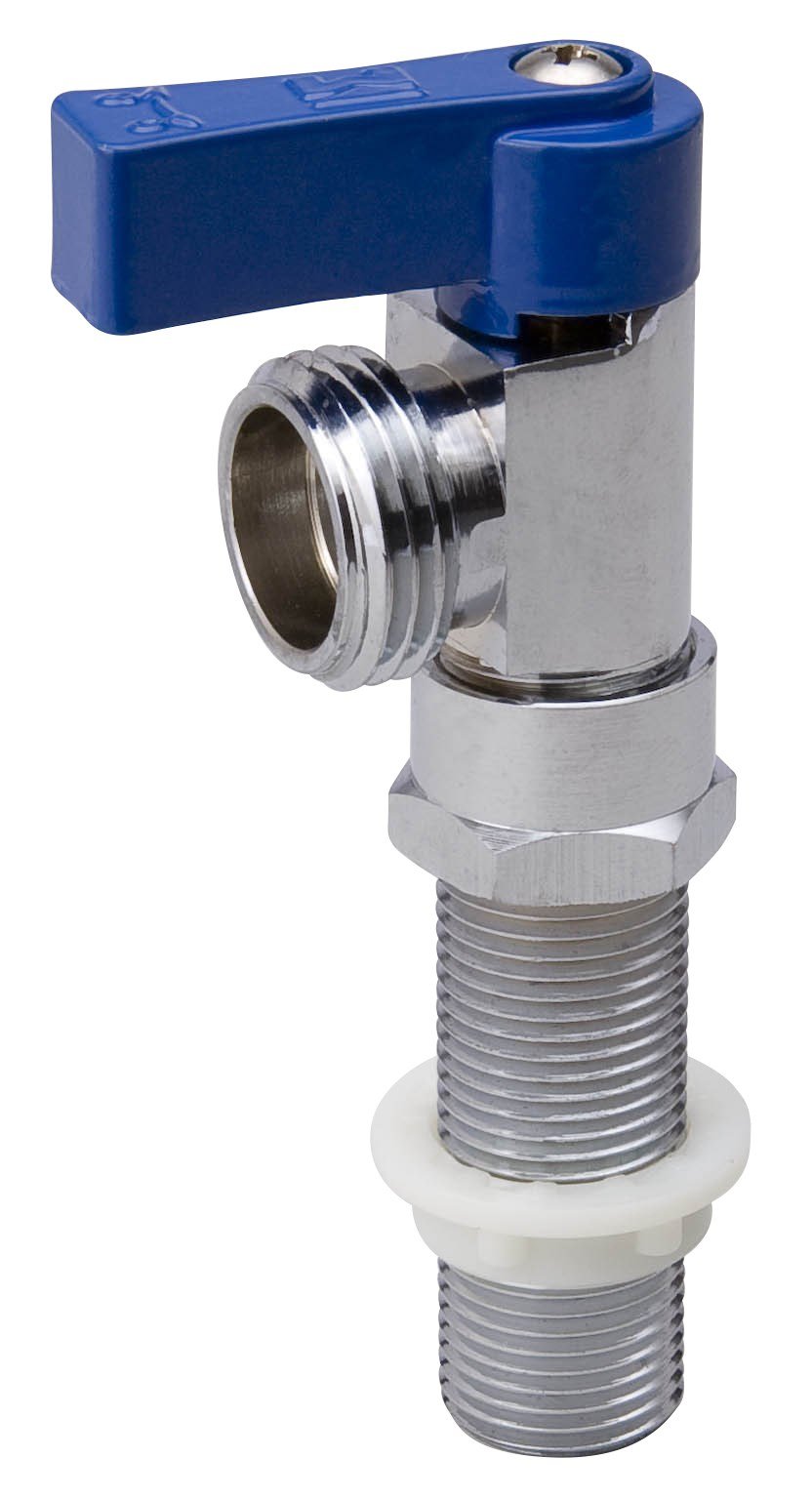 1/4 Turn Washing Machine Shut Off Valve - Brass Water Supply Line Connector for Laundry Room, Utility Sink & Appliance Hookups (Easy DIY Installation)