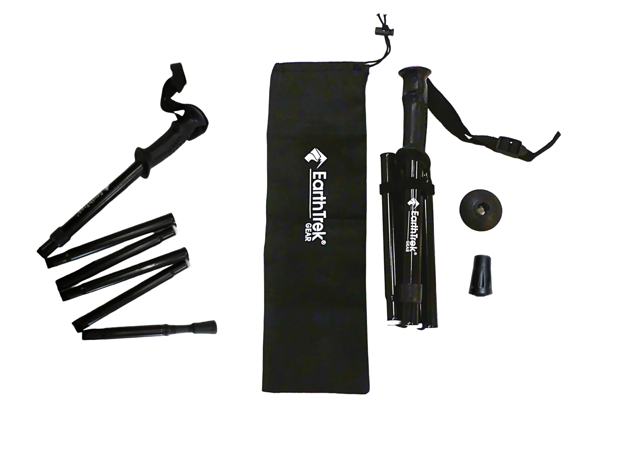 Lightweight Adjustable Folding Collapsible Trekking Poles for Hiking, Walking & Travel - Perfect for Backpacking, Camping & Outdoor Adventures