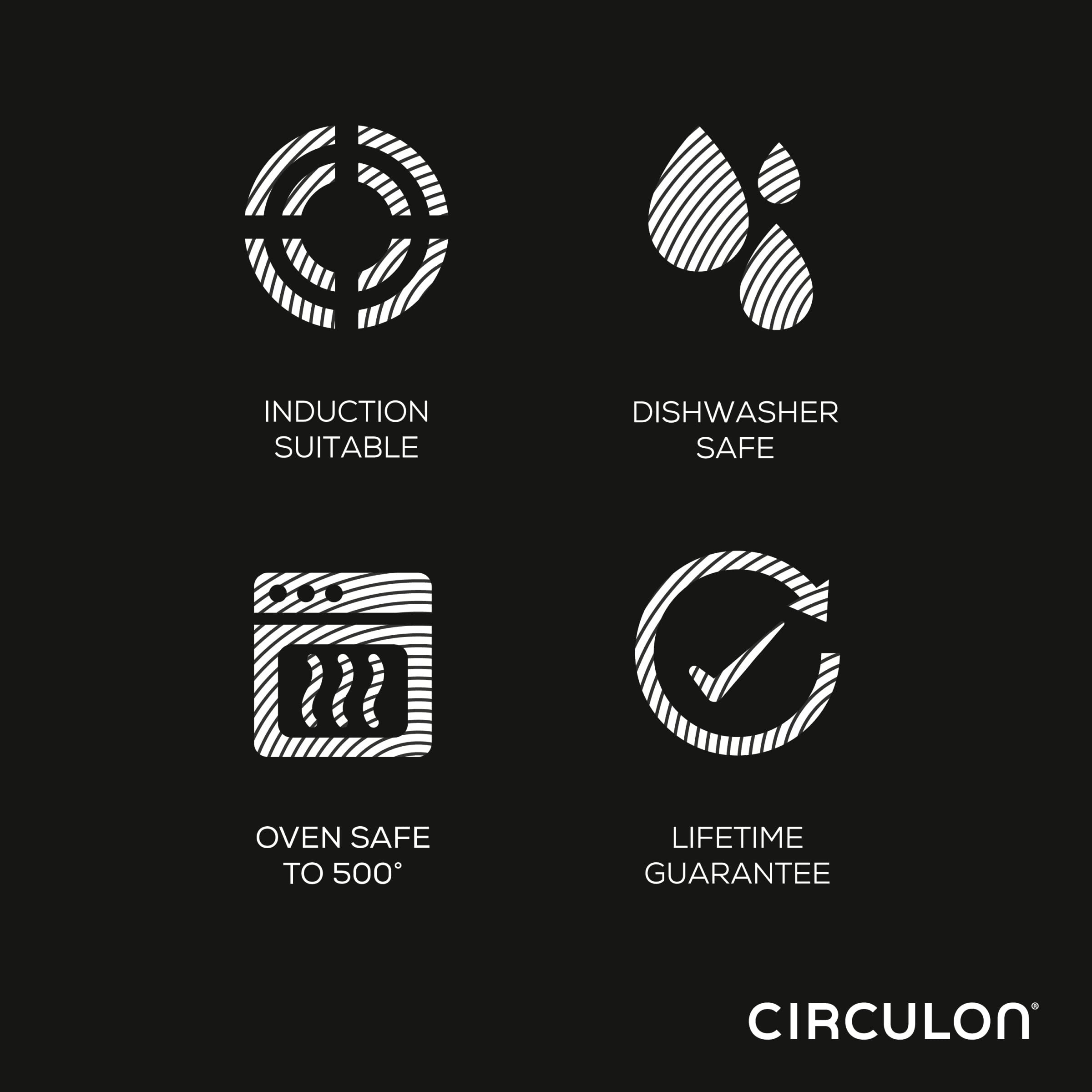 Circulon Clad Stainless Steel 11-Piece Cookware Set with Hybrid SteelShield & Nonstick Technology - Pots, Pans & Utensils in Silver - Perfect for Home Cooking, Professional Kitchens & Gift Giving