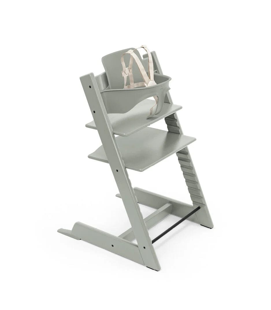 Stokke Tripp Trapp High Chair with Baby Set & Safety Harness - Adjustable Wooden Chair for Toddlers & Infants - Perfect for Dining, Feeding, and Family Mealtime