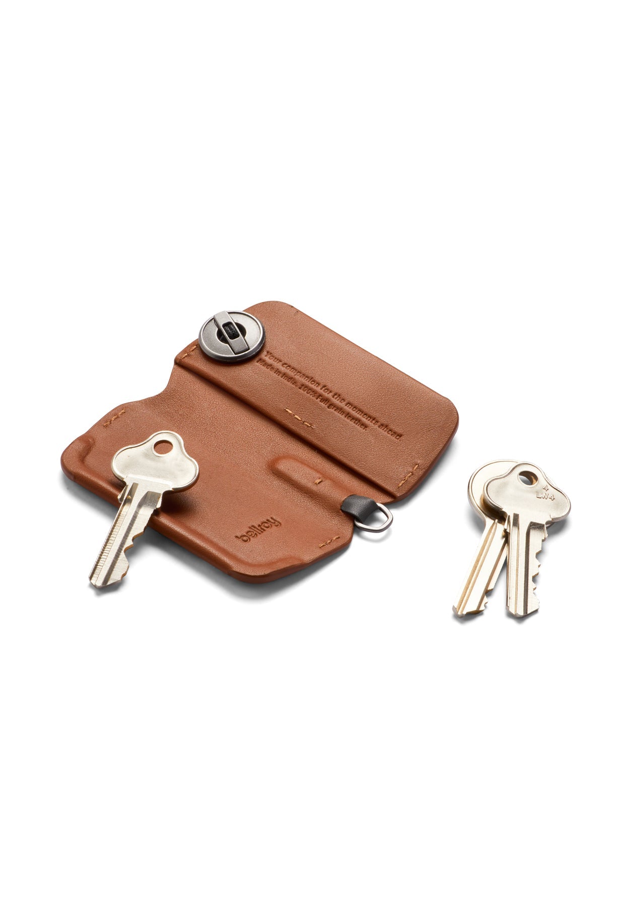 Bellroy Key Cover Third Edition - Premium Leather Key Holder for Keys & Keychains - Perfect for Home, Office & Travel Organization