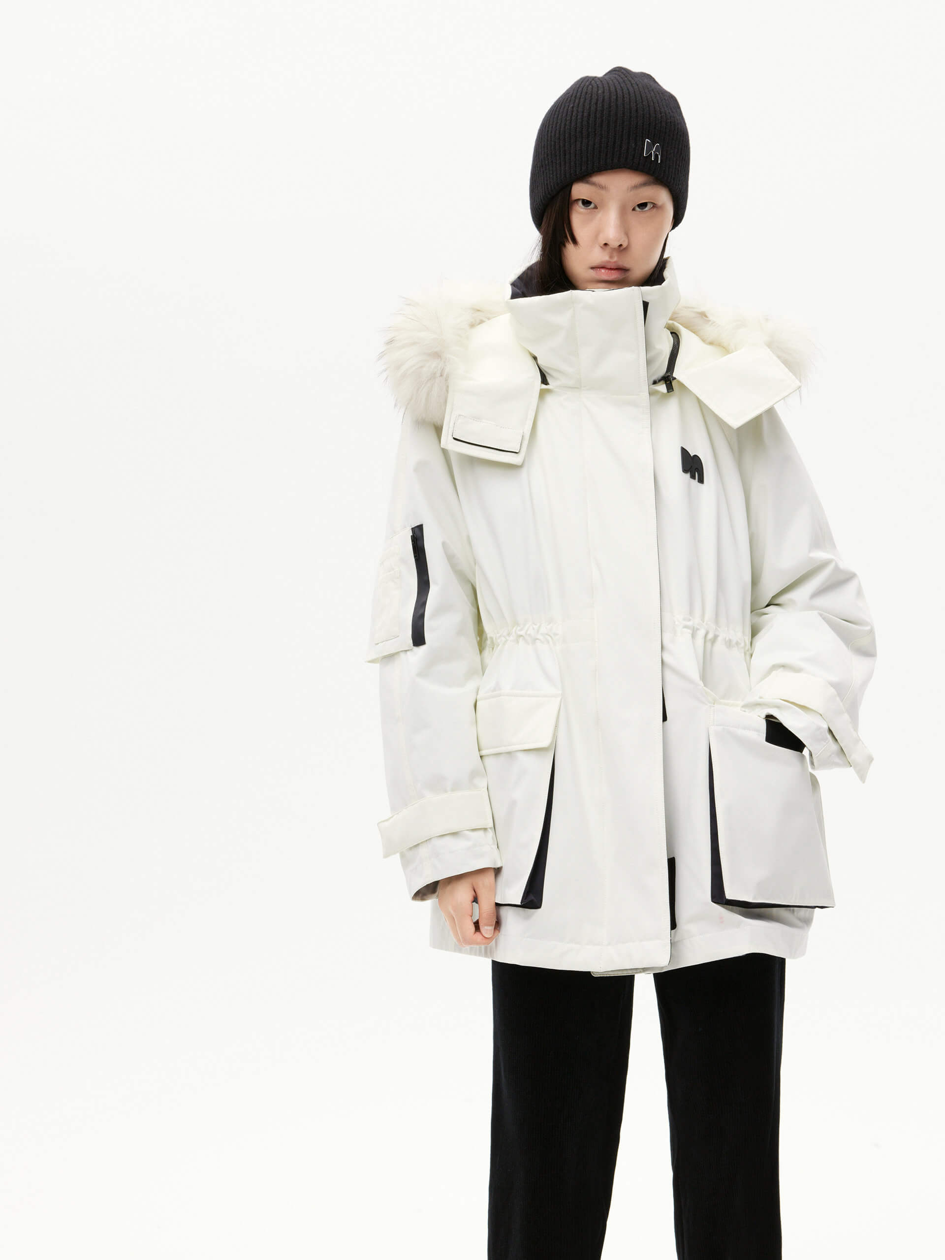 Detachable Hooded Mid-Length Down Jacket for Women & Men - Lightweight Warm Winter Coat for Outdoor Activities, Hiking, and Travel