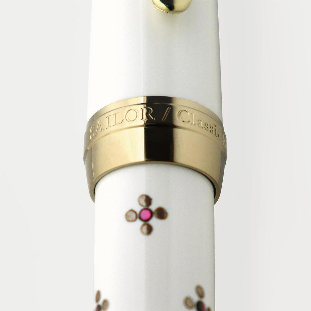 Sailor Fountain Pen Classic Ko Floret Dot SV - Premium Japanese Writing Instrument for Calligraphy & Elegant Note Taking