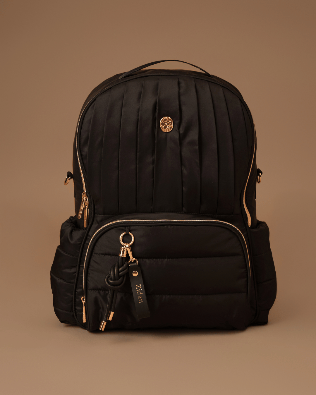 Premium Black Diaper Bag for Moms - The Coast Diaper Bag with Multiple Pockets & Insulated Bottle Holder | Perfect for Baby Outings, Travel & Everyday Use