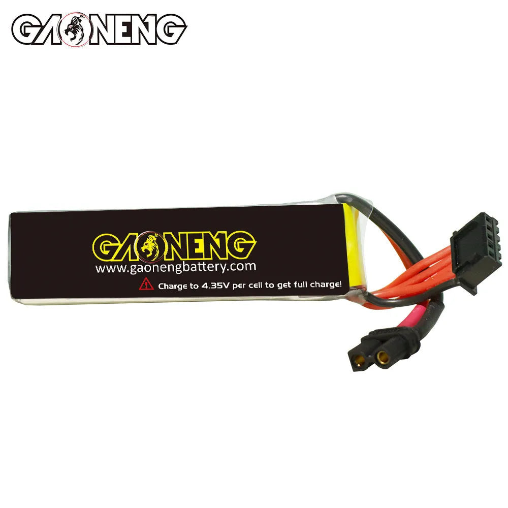 GAONENG GNB 4S 15.2V 660mAh 90C XT30 LiPo Battery Pack of 2 - High Performance RC Drone FPV Racing Battery for Quadcopters, Drones & RC Cars