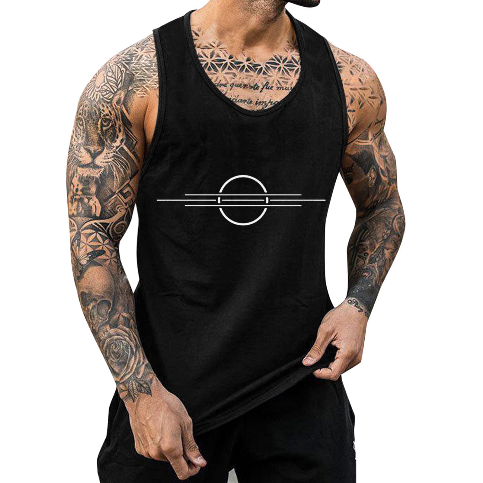 Men's Compression Tank Top - Breathable Workout Shirt for Gym, Bodybuilding & Summer Training - Muscle Fit Sleeveless Shirt for Men