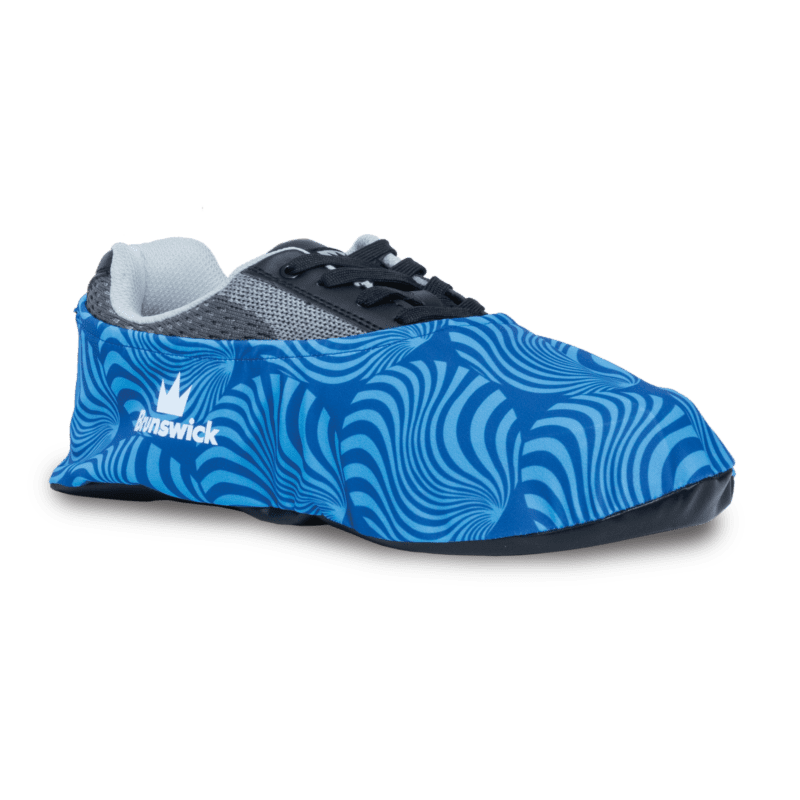 Brunswick Shield Dye Sublimation Blue Shoe Covers - Waterproof Non-Slip Protective Footwear for Medical, Industrial & Outdoor Use