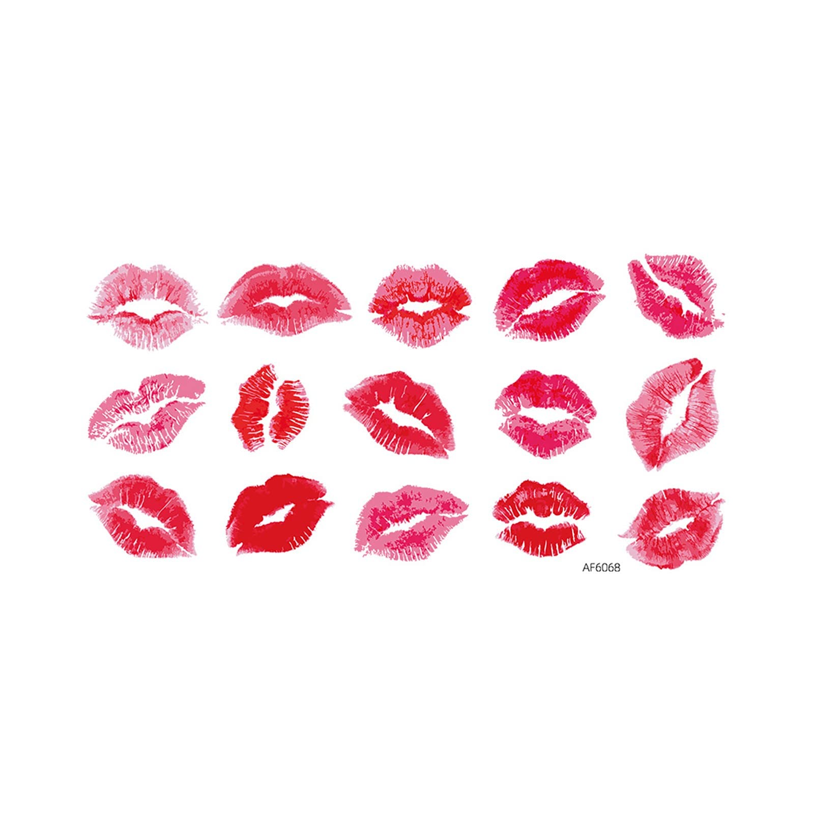 DIY Swear Stickers - Valentine's Day Lipstick Themed Decorative Stickers for Walls, Gifts & Holiday Decor | Cute Star-Shaped Stickers for Party, Home, Office & Scrapbooking