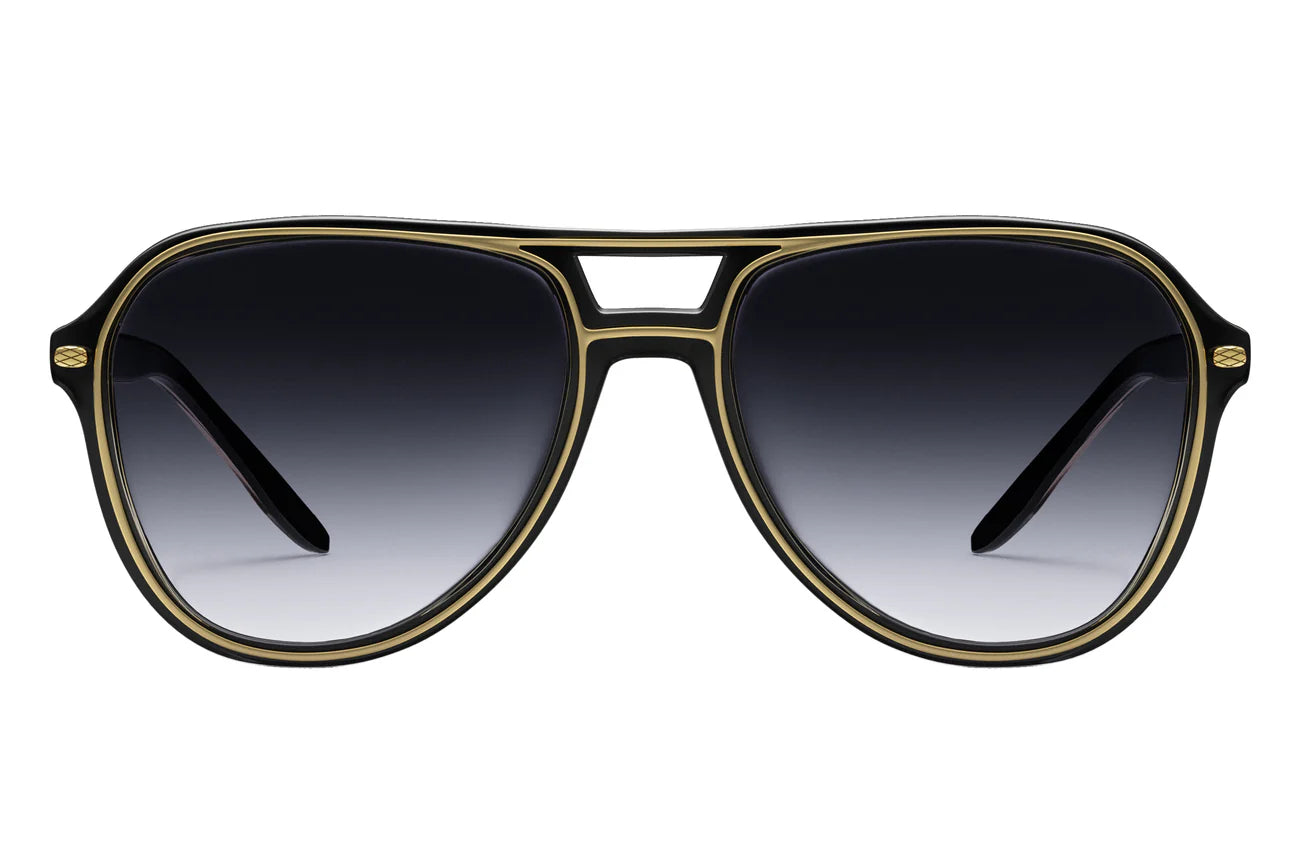 Barton Perreira Aldrin Sunglasses - Polarized UV Protection Aviator Style for Men & Women | Perfect for Driving, Travel, and Outdoor Activities