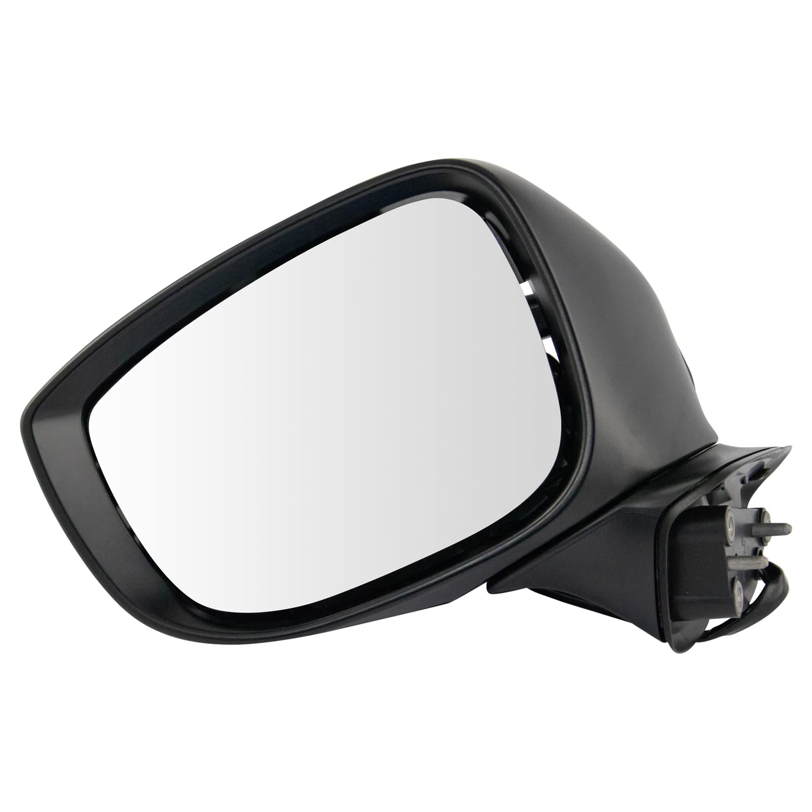 TRQ Left Side Manual Folding Mirror Replacement for 2017-2022 Mazda CX-5 & 2016-2020 CX-9 - Driver Side Mirror Without Heat or Blind Spot Indicator (Part# MA1320194 MA1324104) - Perfect for Parking & City Driving