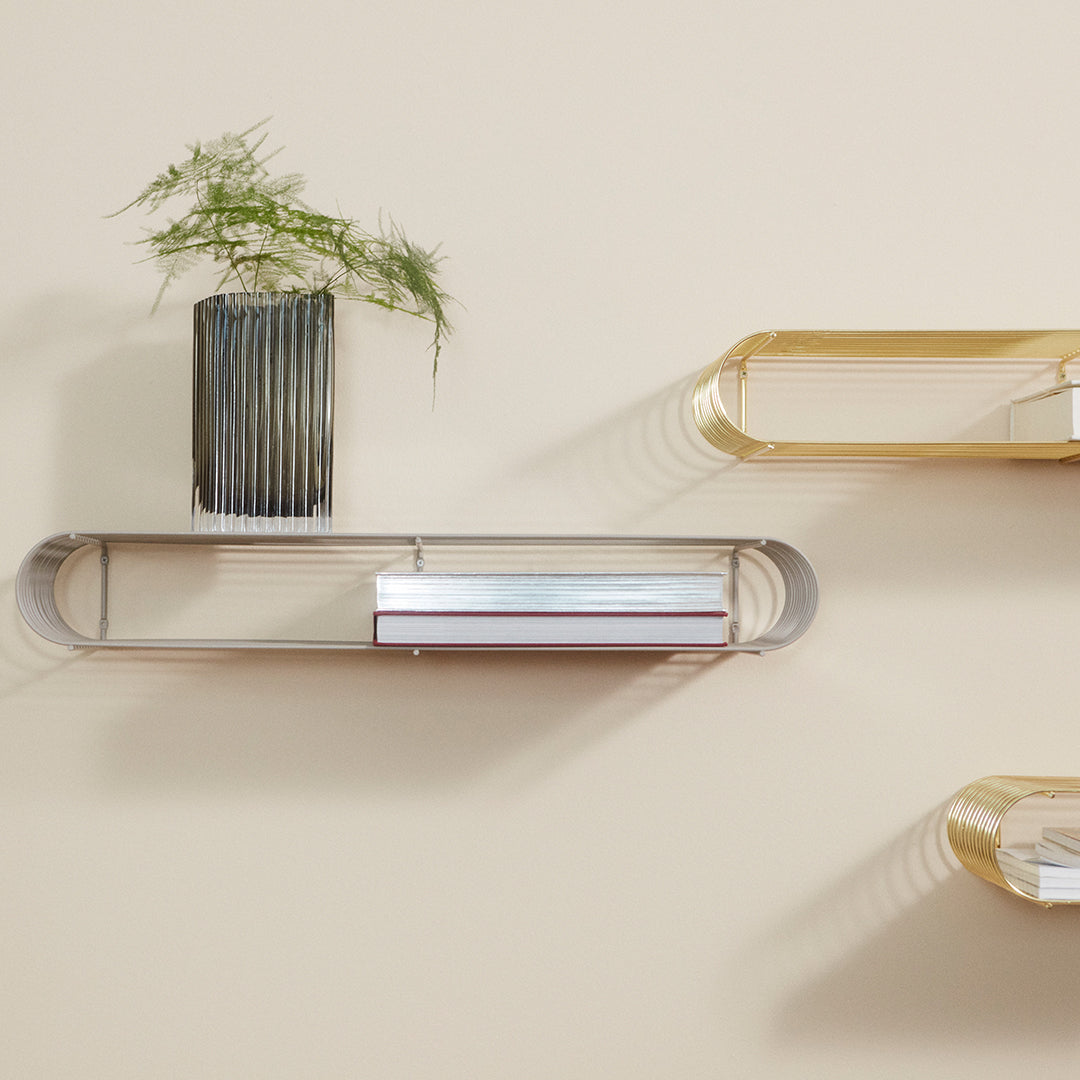 Curva Wall Shelf - Modern Floating Shelf for Home & Office Decor | Perfect for Living Room, Bedroom, Bathroom Storage & Display