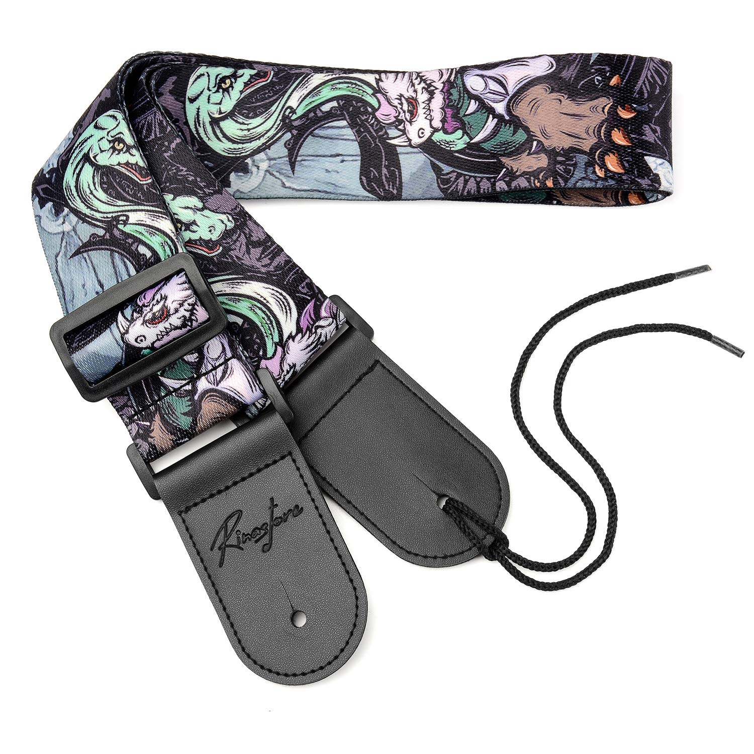 Premium Guitar Strap - Adjustable Soft Padded Shoulder Strap for Acoustic, Electric & Bass Guitars - Comfortable Support for Live Performances, Studio Sessions & Practice