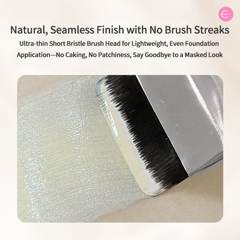 CARMELA Pro Flat Top Foundation Brush - Professional Makeup Brush for Flawless Liquid & Powder Foundation Application - Perfect for Everyday Makeup & Airbrush Finish