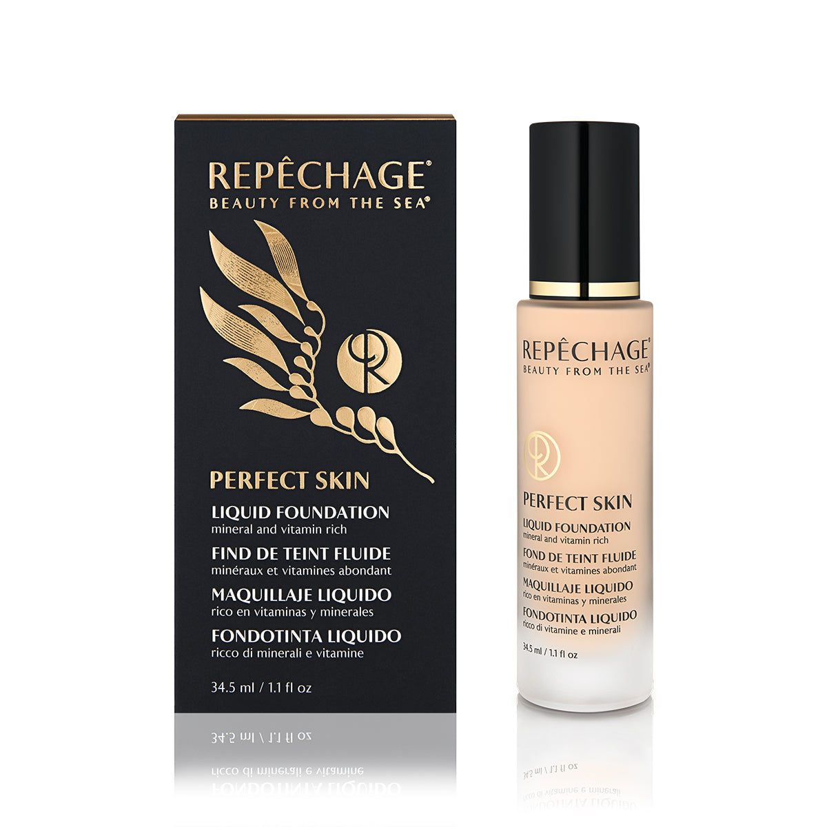 Perfect Skin Liquid Foundation - Neutral Cool Tone (PS01) | Flawless Full Coverage Makeup for All-Day Wear | Ideal for Daily Use, Special Occasions & Photography