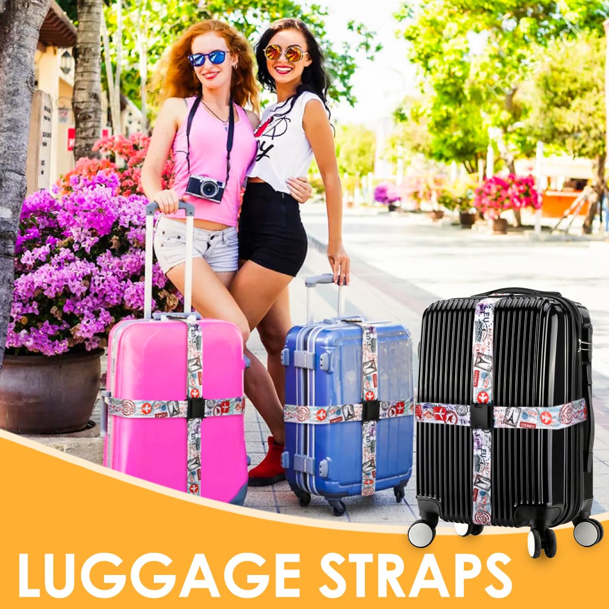 Adjustable Luggage Strap for Suitcases - 1.96