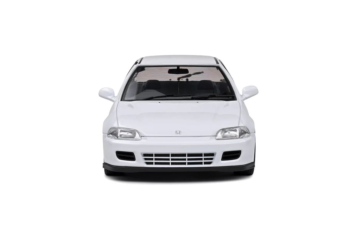 1:18 Scale Solido Honda Civic EG6 Diecast Model Car - White - Collectible Toy for Car Enthusiasts & Display for Home/Office Decor