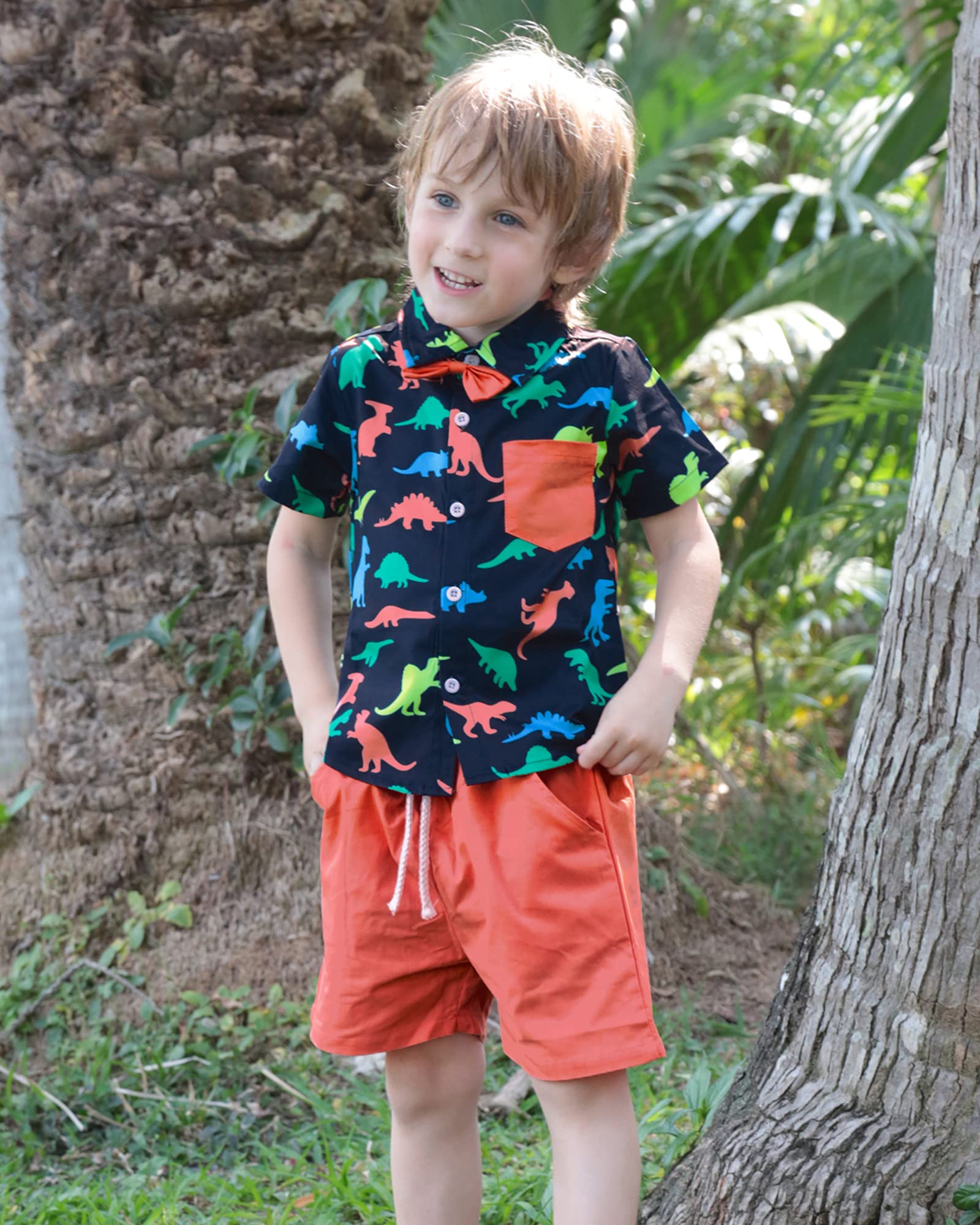 Sunny Piggy Toddler Baby Boy Clothes Set - Stylish Bowtie Shirt & Shorts Outfit for Summer | Perfect for Parties, Photos & Casual Wear