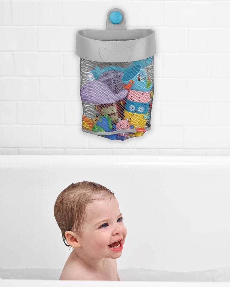 MOBY Get The Scoop Bath Toy Organizer - Waterproof Storage for Kids Bath Toys - Perfect for Bathtub, Shower & Poolside Organization