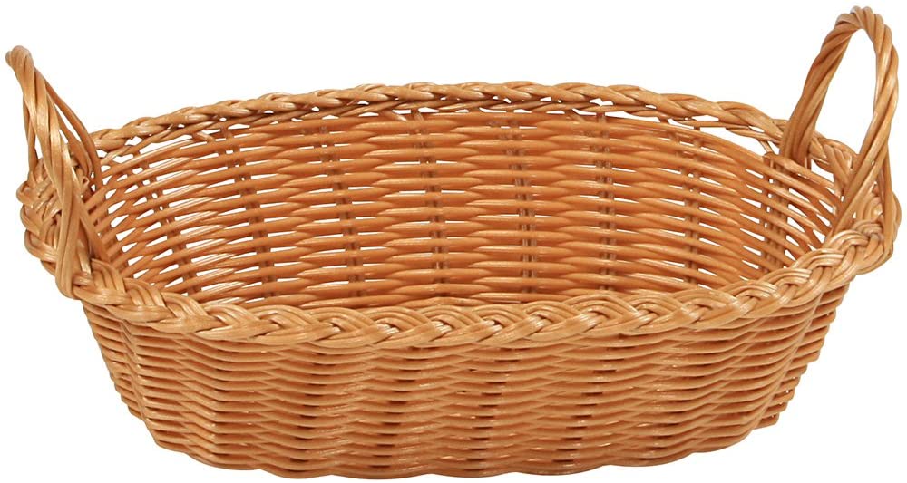 Fresh Bread and Fruit Basket - Handwoven Natural Rattan Bread Storage Basket with Lid - Perfect for Kitchen, Dining Table, and Picnic Basket Organizer
