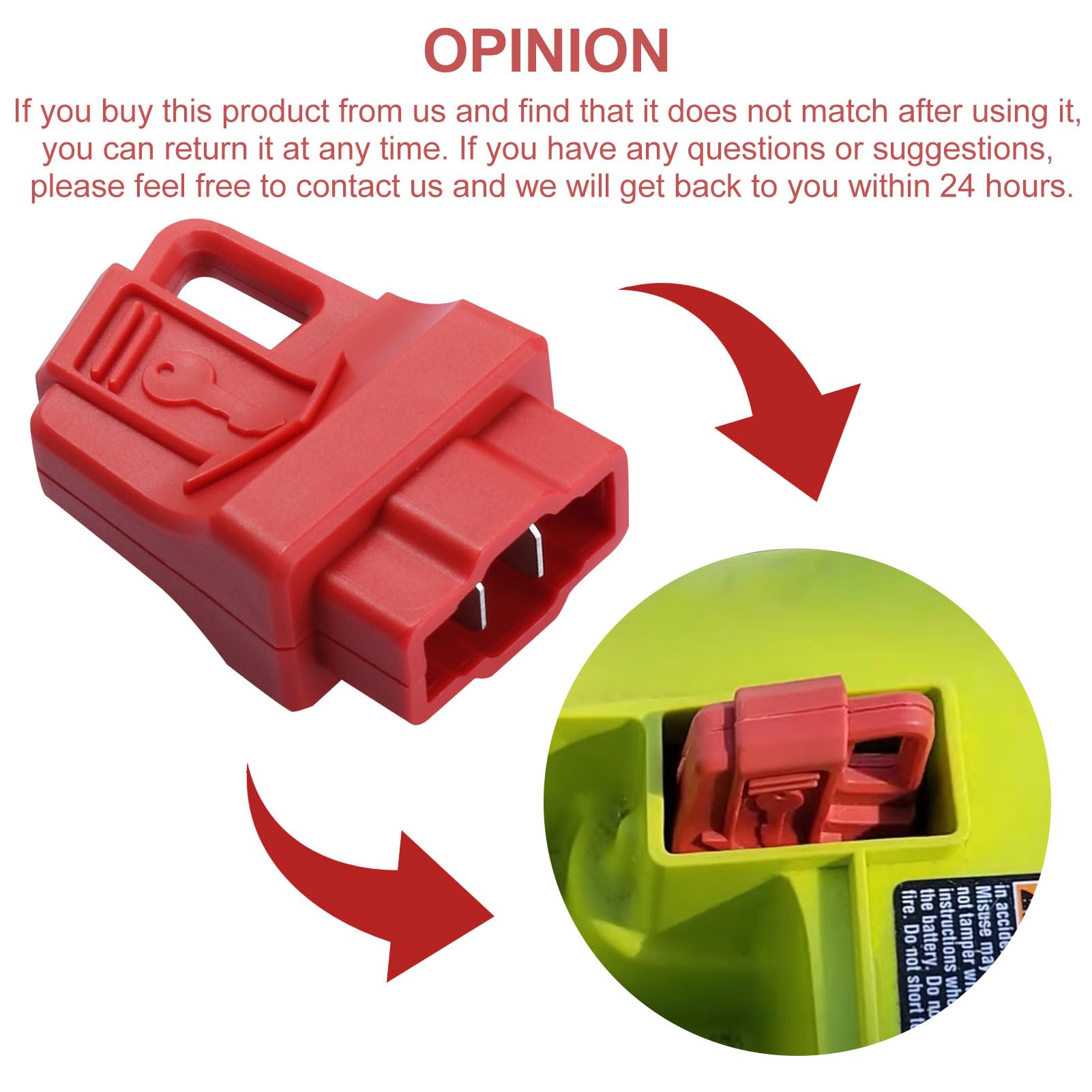 311280001 Start Key (Fuse Key) Replacement for Ryobi 40V Lawn Mower Models P1100, RY40104, RY40108, RY40109 - Compatible with Ryobi 40V Battery System | Perfect for Lawn Maintenance and Garden Care