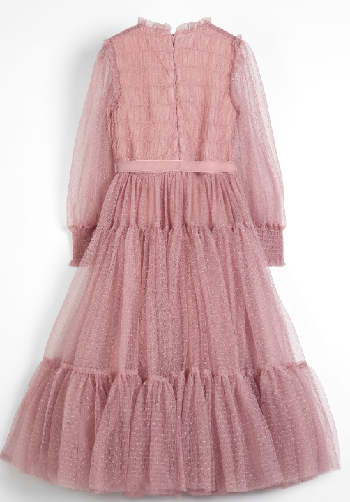 CERA UNA VOLTA DIANA DRESS for Girls (Ages 2-16 Years) - Elegant Floral Party Dress for Birthday, Wedding & Special Occasions