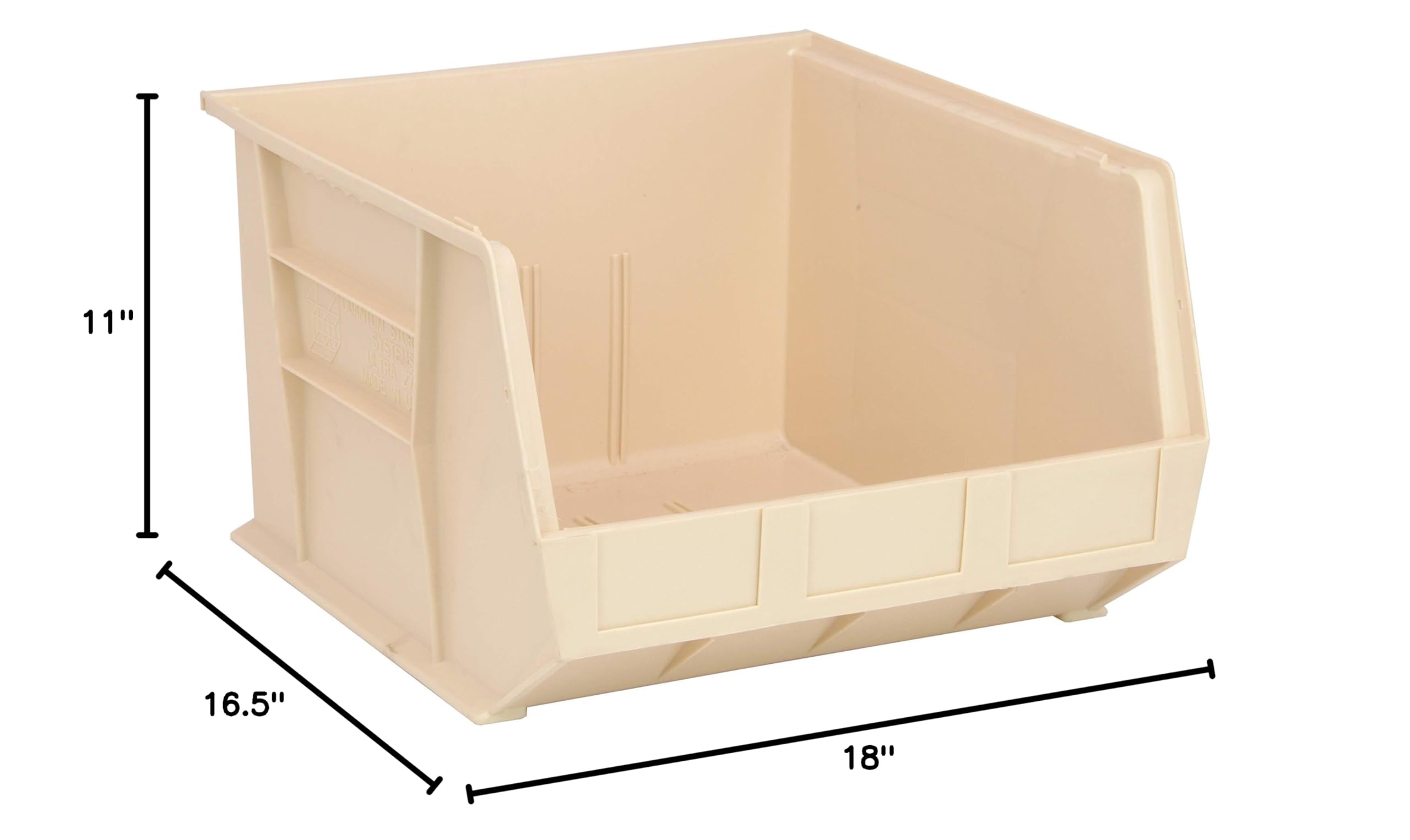 QUANTUM STORAGE SYSTEMS K-QUS270IV-1 Ultra-Stack and Hang Storage Bins, 18